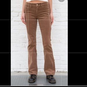 Brandy Melville brown wide leg corduroy pants. Size small(looking to trade)
